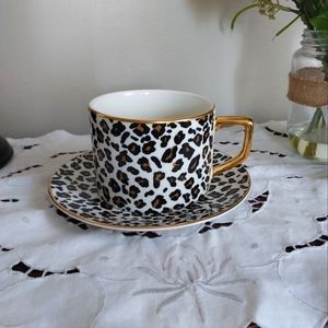 White Leopard Tea Set